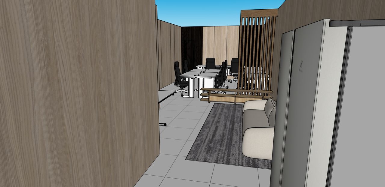 Koridor lounge dan pantry