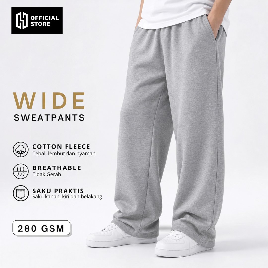 Wide sweatpants 280 GSM