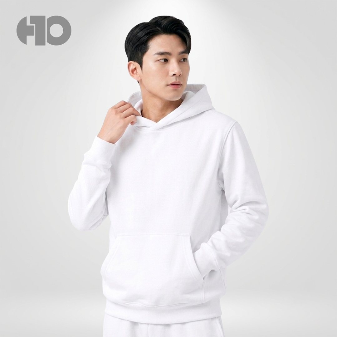 Hoodie putih polos